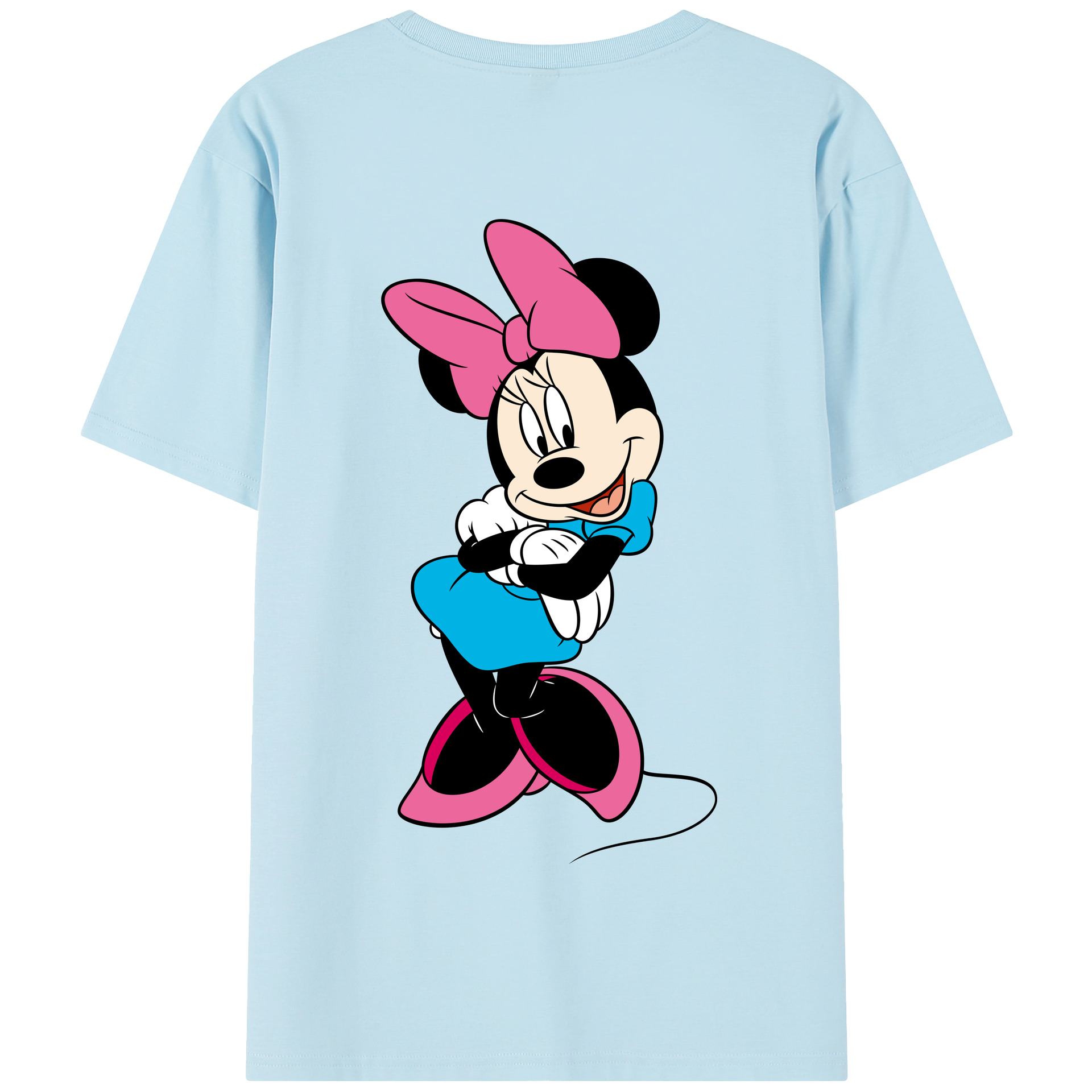 （画像用） ミッキーマウス Mickey Mouse 綿100％半袖Tシャツ（背面プリント）